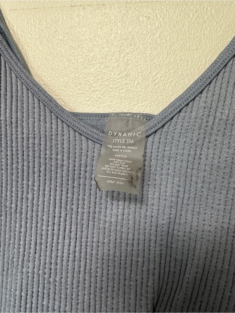 Dynamic Ribbed Scoop Tank in Slate Blue - Picture 2 of 2